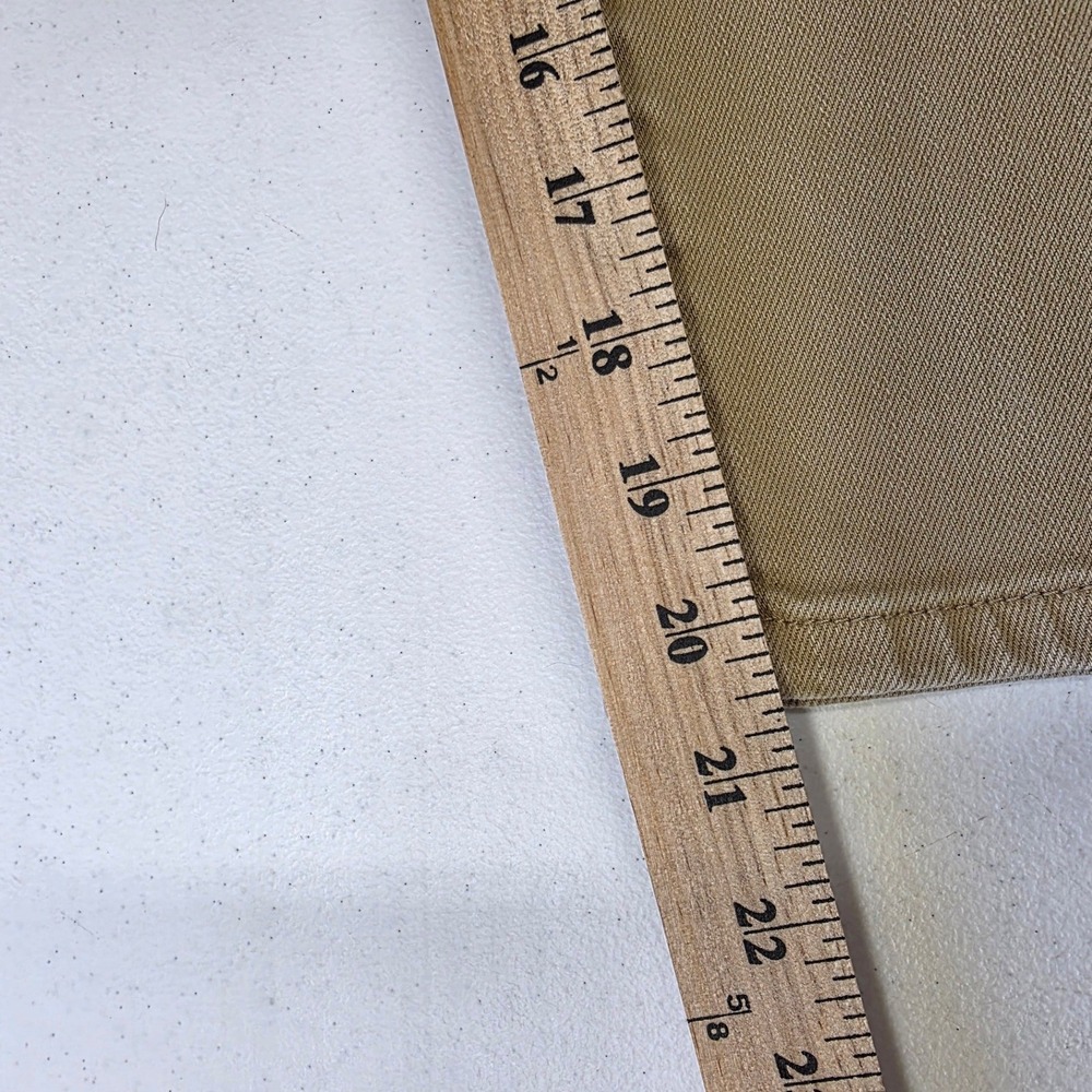 Judy Blue Tan Khaki Garment Dyed Cropped Straigtht Jeans Womens 13/31 - Picture 10 of 10